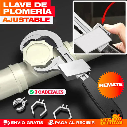 LLAVE DE PLOMERÍA AJUSTABLE