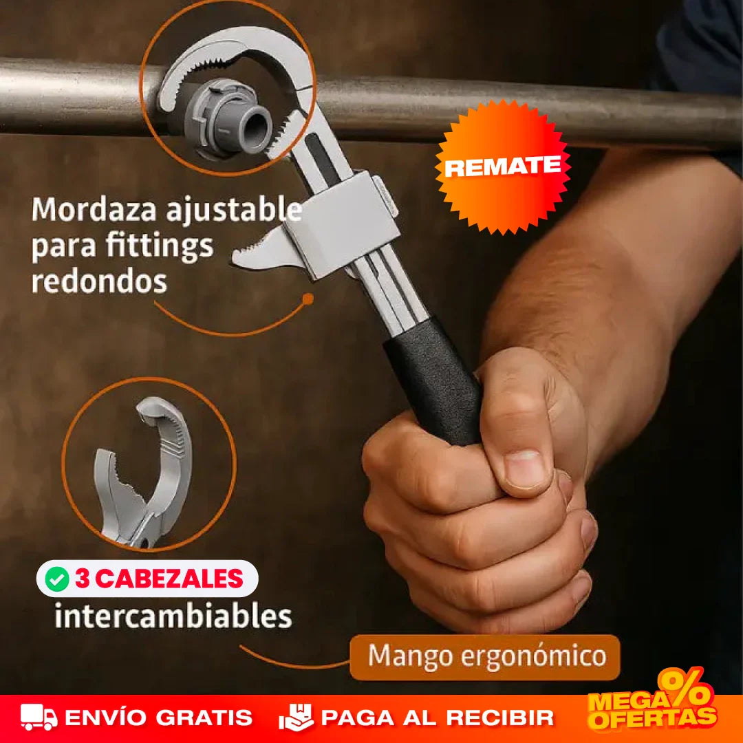 LLAVE DE PLOMERÍA AJUSTABLE
