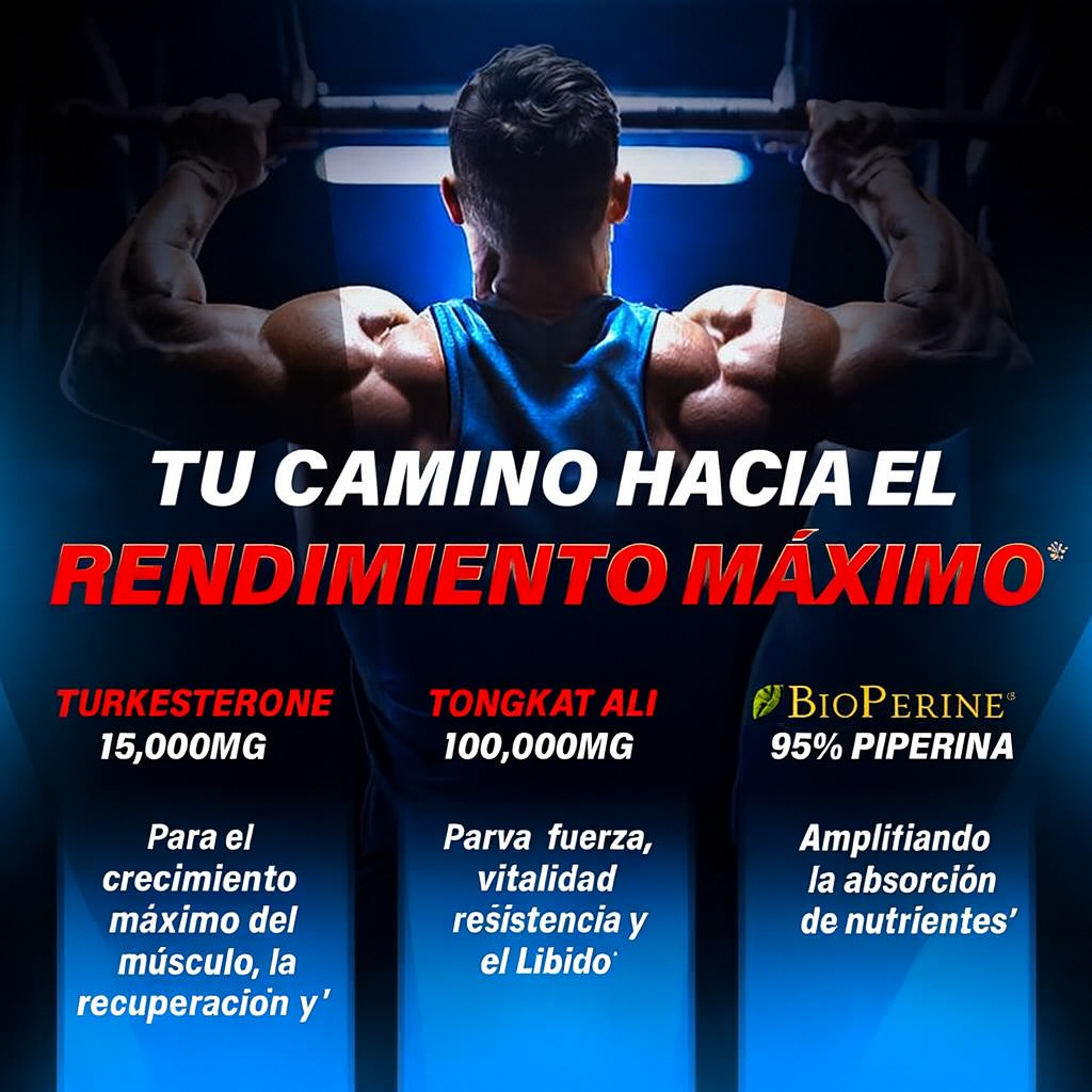 Turkesterone Tongkat Ali IMPORTADO Original – Rendimiento Real🧔‍♂️💪