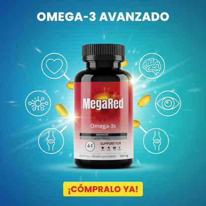 MegaRed Omega 3 (EPA + DHA) 1000 mg. 60 Caps.