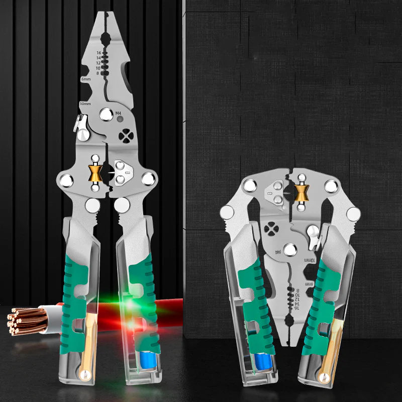 🛠️ ALICATE ELÉCTRICO 8 EN 1 CON DETECTOR DE VOLTAJE