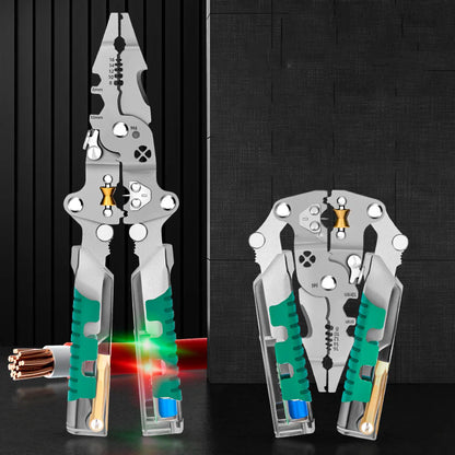 🛠️ ALICATE ELÉCTRICO 8 EN 1 CON DETECTOR DE VOLTAJE