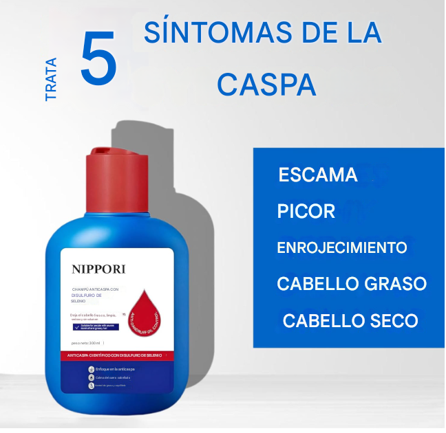 🫧SHAMPOO NIPPORI MEDICO -Adiós Caspa, Mal Olor y Picazón en 3 Aplicaciones